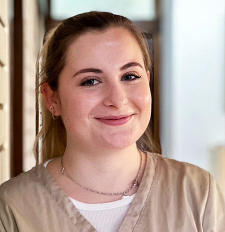 Selina Bögle, medizinische Fachangestellte i. A. im Ärztehaus Bingen a. d. Lauchert